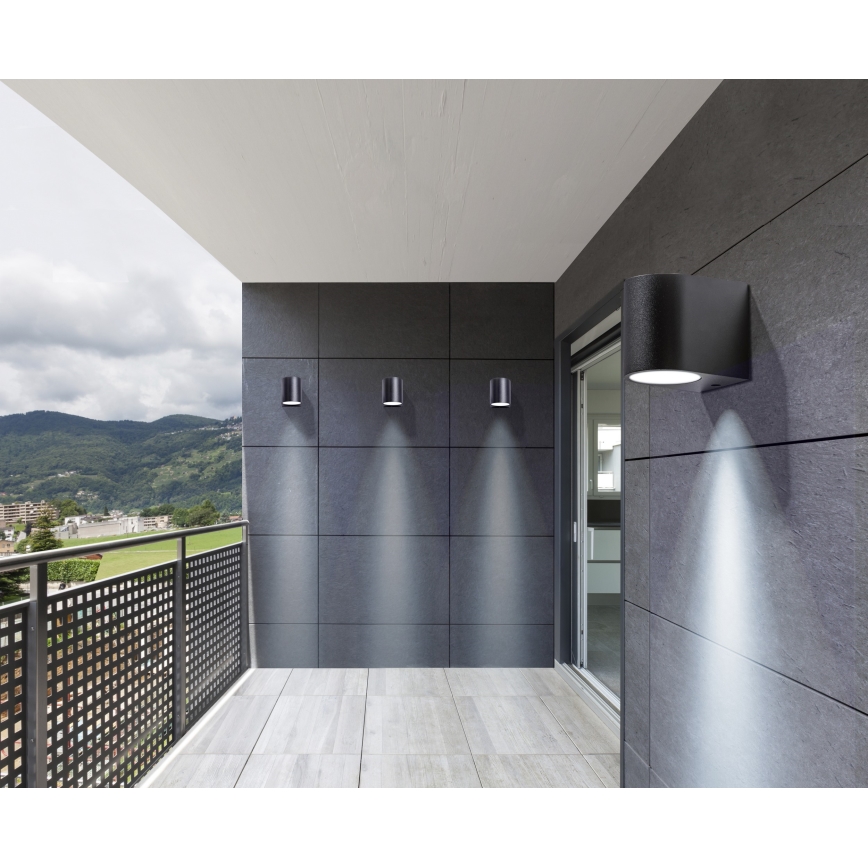 Azzardo AZ4265 - Iluminação de parede exterior RIMINI 1xGU10/35W/230V IP54 redonda