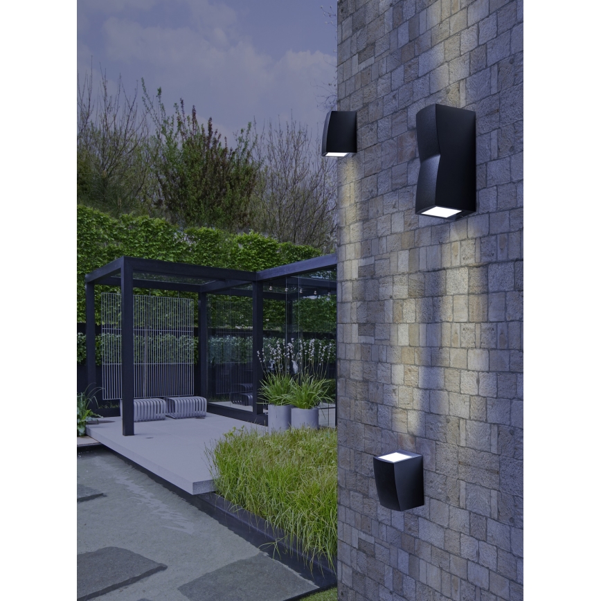 Azzardo AZ4345 - Iluminação de parede exterior REZIA 2xGU10/35W/230V IP54