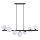 Azzardo AZ4406 - Candelabro suspenso SYBILLA 7xG9/25W/230V preto