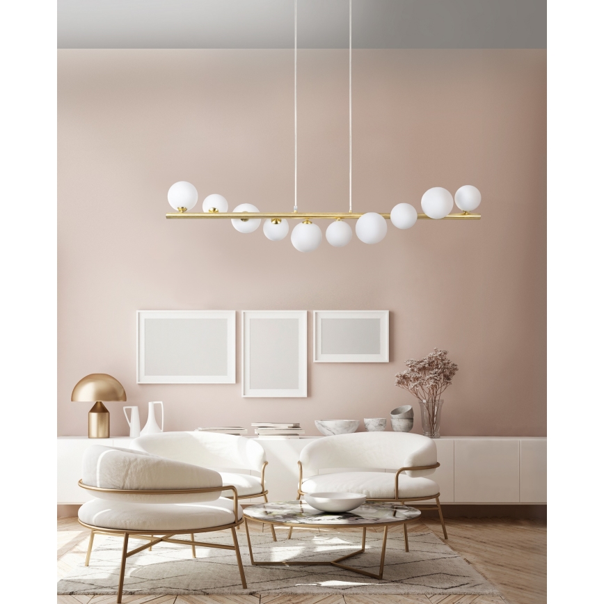 Azzardo AZ4409 - Candeeiro de teto suspenso SYBILLA 7xG9/25W/230V dourado