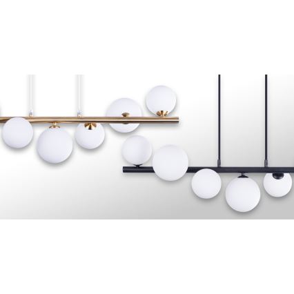 Azzardo AZ4409 - Candelabro suspenso SYBILLA 7xG9/25W/230V cobre