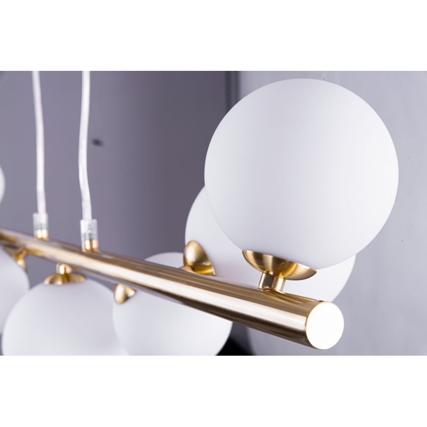 Azzardo AZ4409 - Candelabro suspenso SYBILLA 7xG9/25W/230V cobre