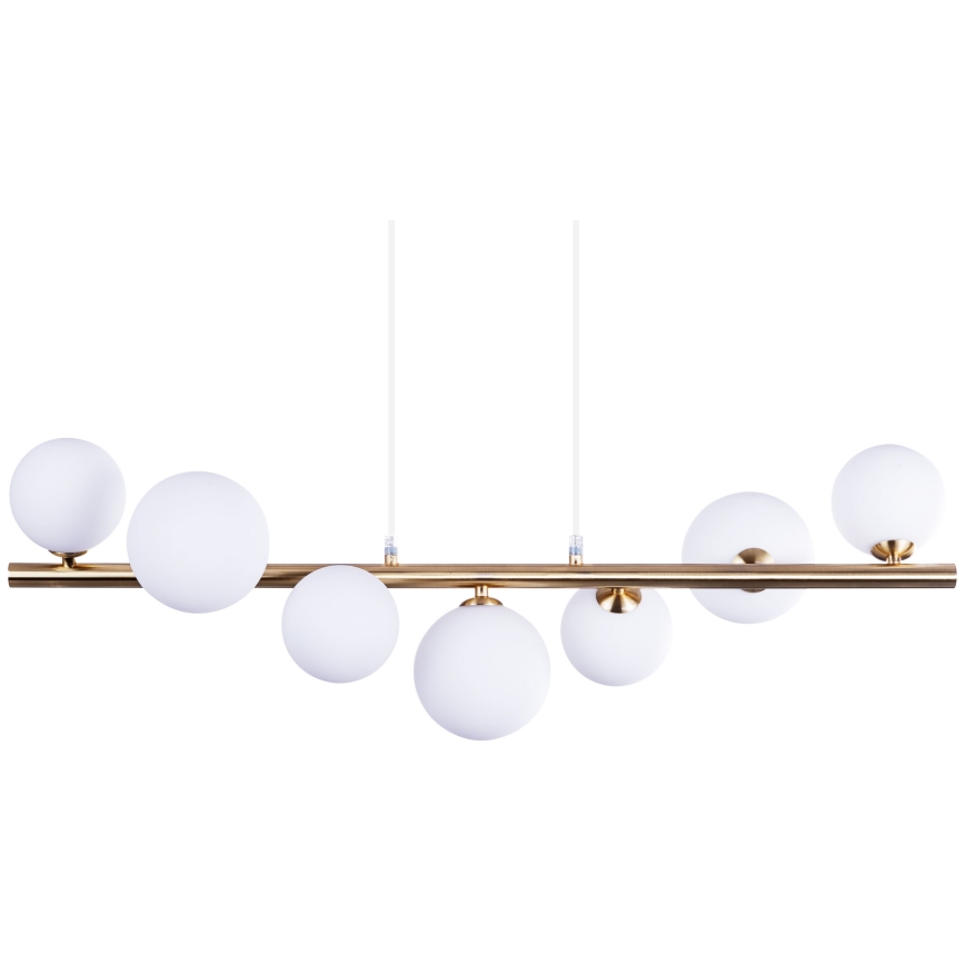 Azzardo AZ4409 - Candelabro suspenso SYBILLA 7xG9/25W/230V cobre