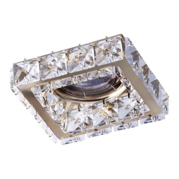 Azzardo AZ4412 - Foco de encastrar ESTER 1xGU10/50W/230V quadrado dourado