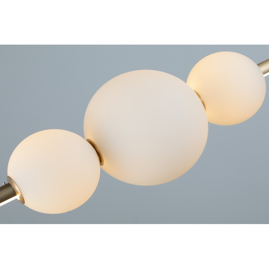 Azzardo AZ4427 - Candelabro suspenso LED com regulação SANDRA LED/48W/230V dourado