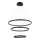 Azzardo AZ4428 - Candelabro suspenso LED BRIGHTON LED/55W/230V preto