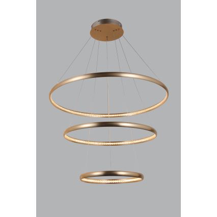 Azzardo AZ4429 - Candelabro suspenso LED BRIGHTON LED/55W/230V dourado