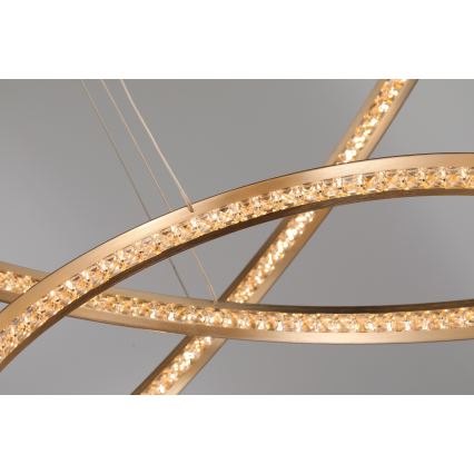 Azzardo AZ4429 - Candelabro suspenso LED BRIGHTON LED/55W/230V dourado