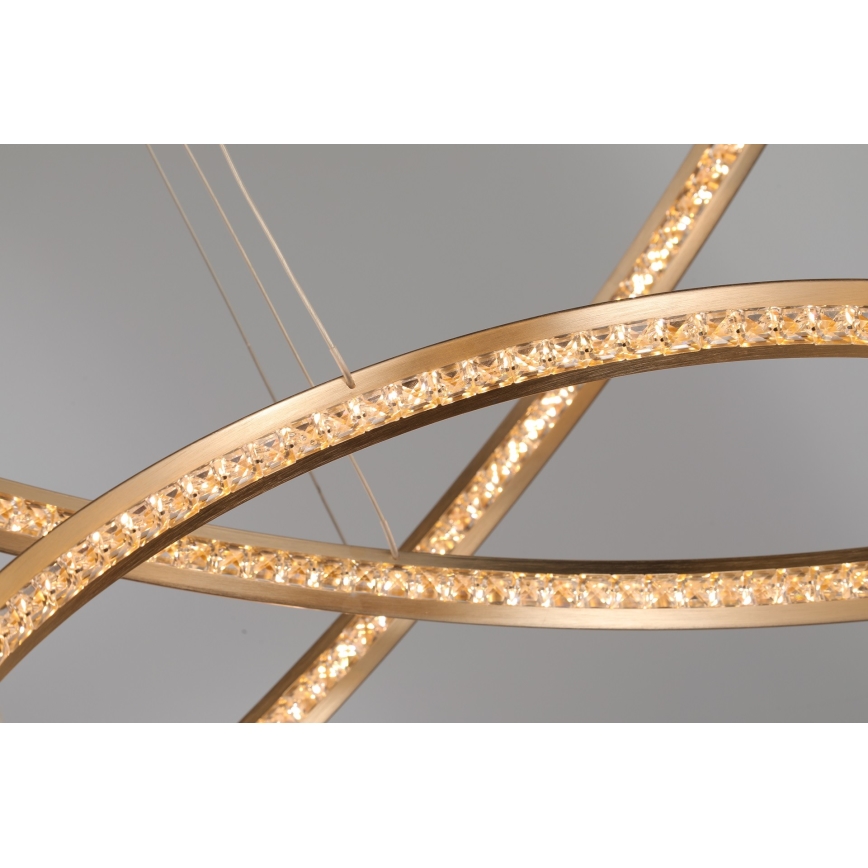 Azzardo AZ4429 - Candelabro suspenso LED BRIGHTON LED/55W/230V dourado