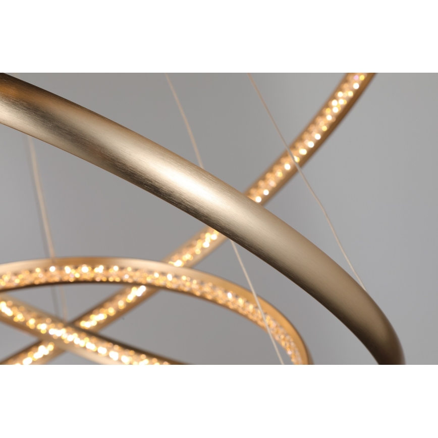 Azzardo AZ4429 - Candelabro suspenso LED BRIGHTON LED/55W/230V dourado