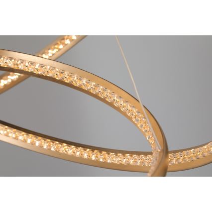 Azzardo AZ4429 - Candelabro suspenso LED BRIGHTON LED/55W/230V dourado