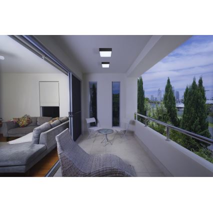 Azzardo AZ4497 - Iluminação de teto exterior LED CASPER LED/15W/230V IP54 quadrada