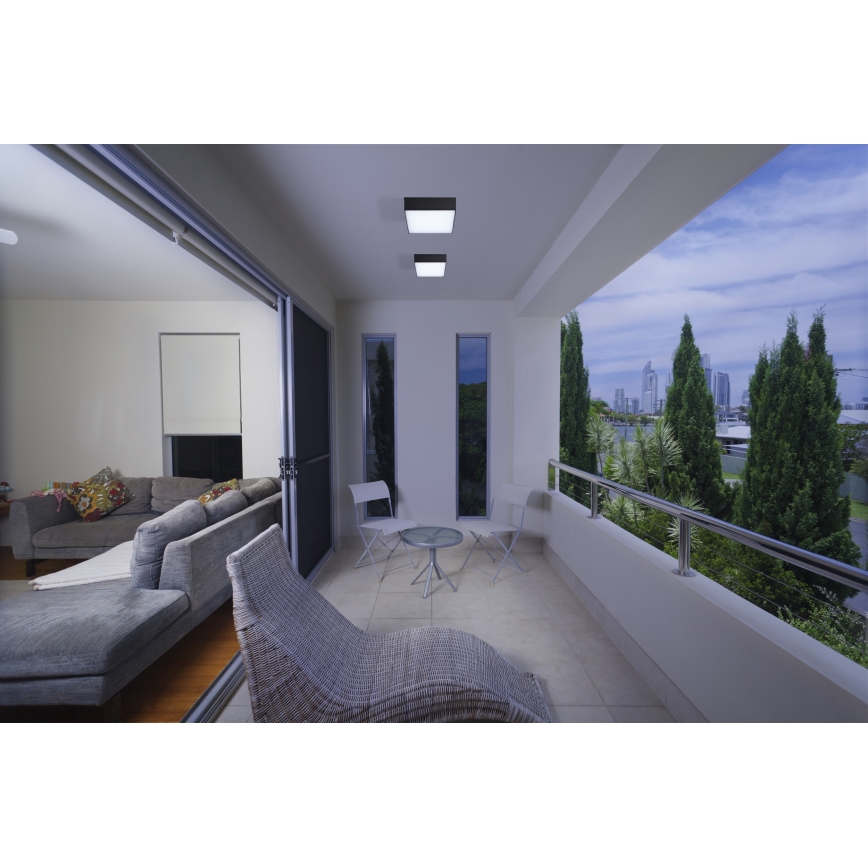 Azzardo AZ4497 - Iluminação de teto exterior LED CASPER LED/15W/230V IP54 quadrada
