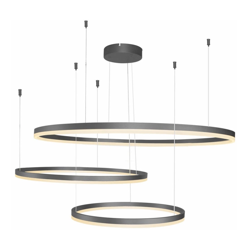 Azzardo AZ4707 - Candelabro suspenso LED HALO LED/130W/230V preto