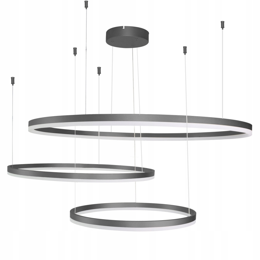 Azzardo AZ4707 - Candelabro suspenso LED HALO LED/130W/230V preto