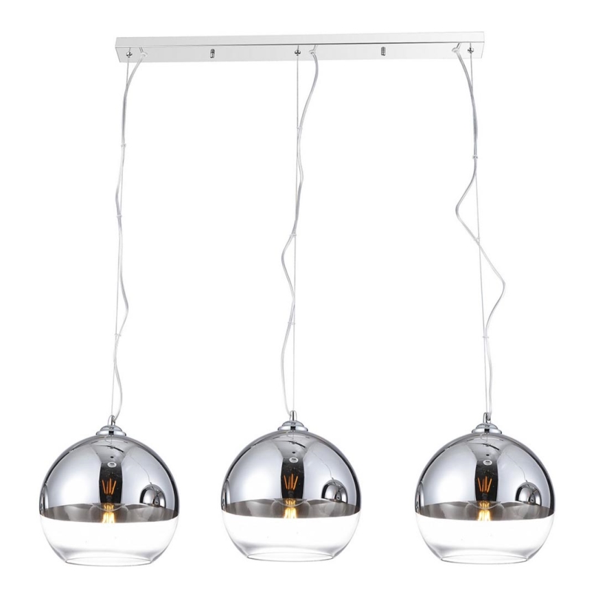 Azzardo AZ4751 - Candelabro suspenso BALL 3xE27/40W/230V
