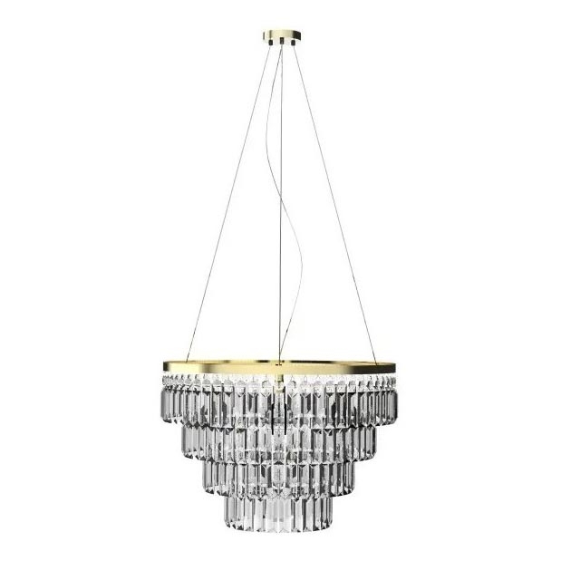 Azzardo AZ4906 - Candelabro suspenso de cristal SALERNO 12xG9/40W/230V
