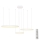 Azzardo AZ4971 - Candelabro suspenso LED com regulação HALO LED/120W/230V branco + controlo remoto