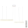 Azzardo AZ4977 - Candelabro suspenso LED com regulação HALO LED/90W/230V branco + controlo remoto