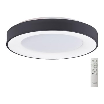Azzardo AZ4991 - Iluminação de teto LED com regulação SANTANA LED/50W/230V preto + controlo remoto