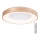 Azzardo AZ4996 - Iluminação de teto LED com regulação SANTANA LED/80W/230V dourada + controlo remoto