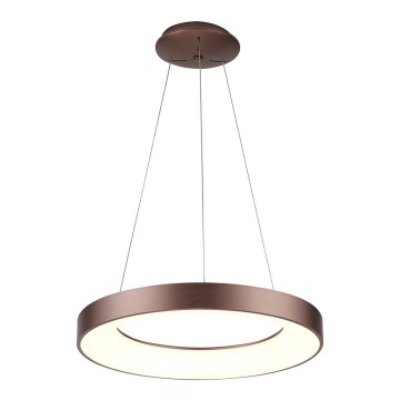Azzardo AZ4998 - Candelabro suspenso LED SANTANA LED/30W/230V castanho