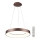Azzardo AZ5007 - Candelabro suspenso LED com regulação SANTANA LED/50W/230V castanho + controlo remoto