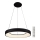 Azzardo AZ5008 - Candelabro suspenso LED com regulação SANTANA LED/50W/230V preto + controlo remoto