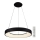 Azzardo AZ5012 - Candelabro suspenso LED com regulação SANTANA LED/80W/230V preto + controlo remoto