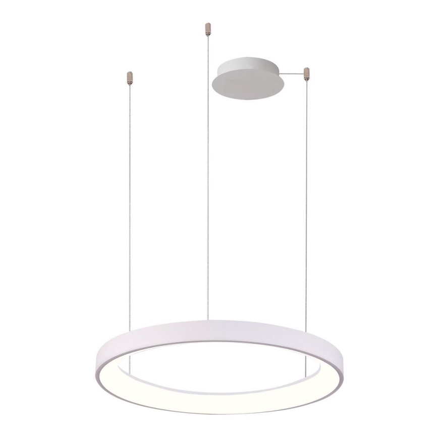 Azzardo AZ5015 - Candeeiro suspenso LED com regulação AGNES LED/38W/230V diâmetro 48 cm branco