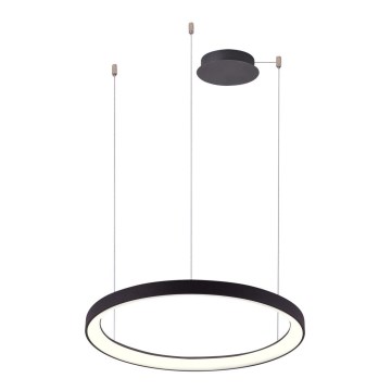 Azzardo AZ5016 -Candeeiro suspenso LED com regulação AGNES LED/38W/230V diâmetro 48 cm preto