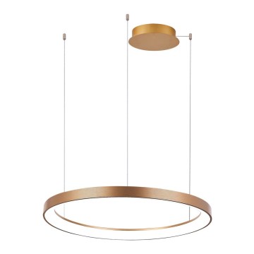 Azzardo AZ5017 - Candeeiro suspenso LED com regulação AGNES LED/38W/230V diâmetro 48 cm dourada
