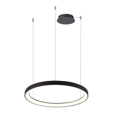 Azzardo AZ5022 - Candeeiro suspenso LED com regulação AGNES LED/60W/230V diâmetro 78 cm preto