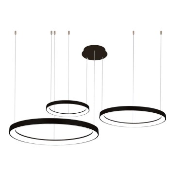 Azzardo AZ5024 - Candeeiro suspenso LED com regulação AGNES LED/120W/230V preto