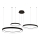 Azzardo AZ5024  - Candeeiro suspenso LED com regulação AGNES LED/120W/230V preto