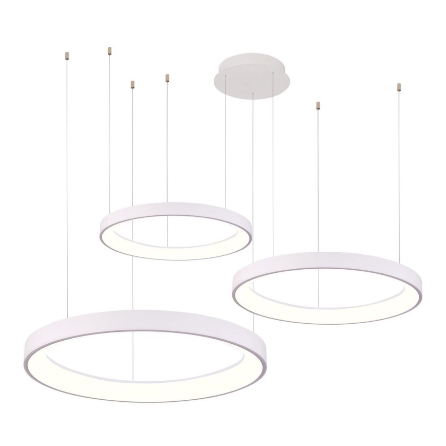 Azzardo AZ5025 - Candeeiro suspenso LED com regulação AGNES LED/120W/230V branco