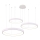 Azzardo AZ5025 - Candeeiro suspenso LED com regulação AGNES LED/120W/230V branco