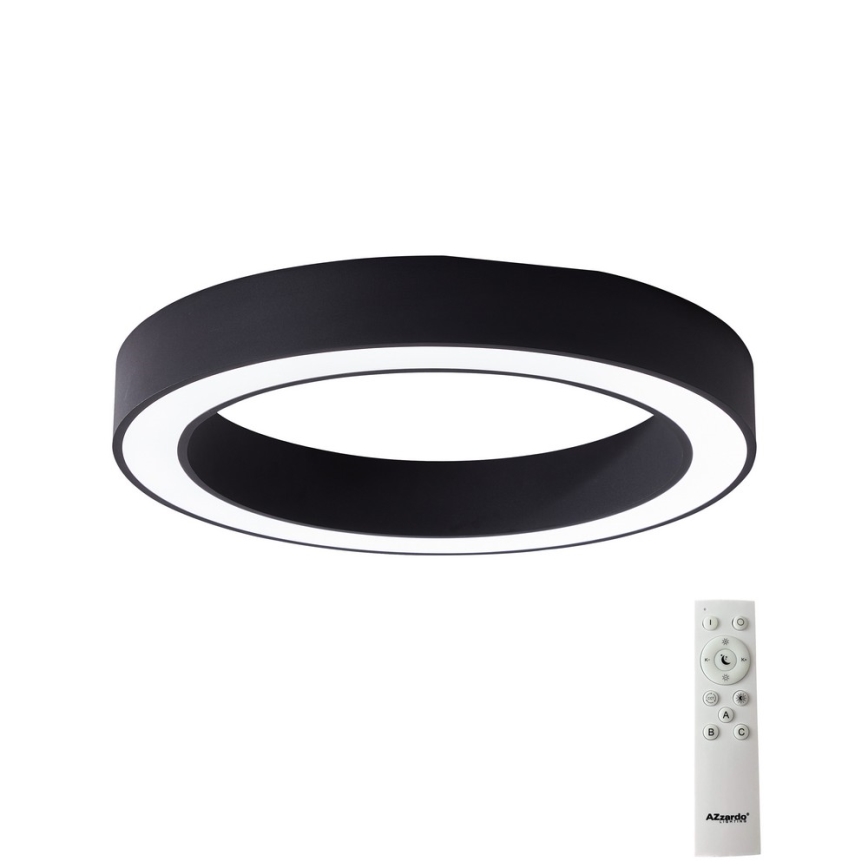 Azzardo AZ5032 - Iluminação de teto LED com regulação MARCO LED/50W/230V preto + controlo remoto