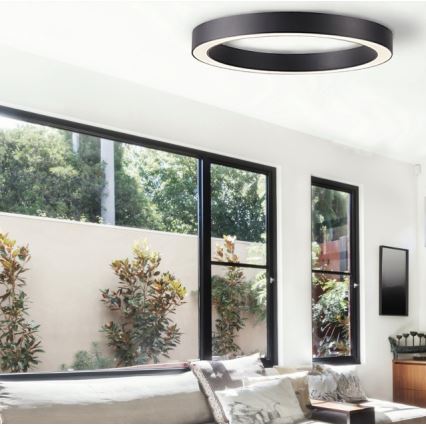 Azzardo AZ5032 - Iluminação de teto LED com regulação MARCO LED/50W/230V preto + controlo remoto