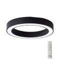 Azzardo AZ5035 - Iluminação de teto LED com regulação MARCO LED/60W/230V preto + controlo remoto