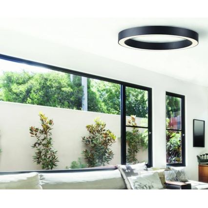 Azzardo AZ5035 - Iluminação de teto LED com regulação MARCO LED/60W/230V preto + controlo remoto