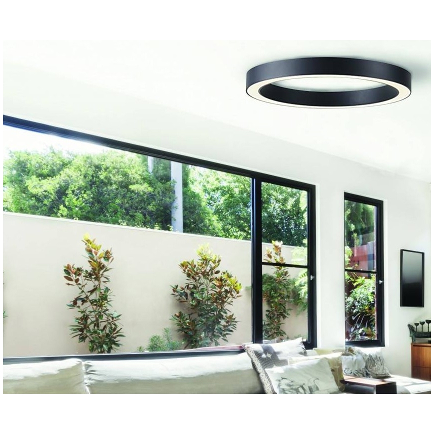 Azzardo AZ5035 - Iluminação de teto LED com regulação MARCO LED/60W/230V preto + controlo remoto