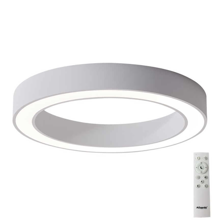 Azzardo AZ5037 - Iluminação de teto LED com regulação MARCO LED/80W/230V branco + controlo remoto