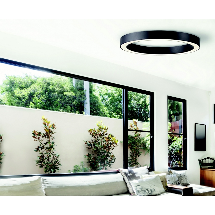 Azzardo AZ5038 - Iluminação de teto LED com regulação MARCO LED/80W/230V preto + controlo remoto