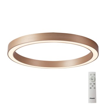 Azzardo AZ5039 - Iluminação de teto LED com regulação MARCO LED/80W/230V dourada + controlo remoto