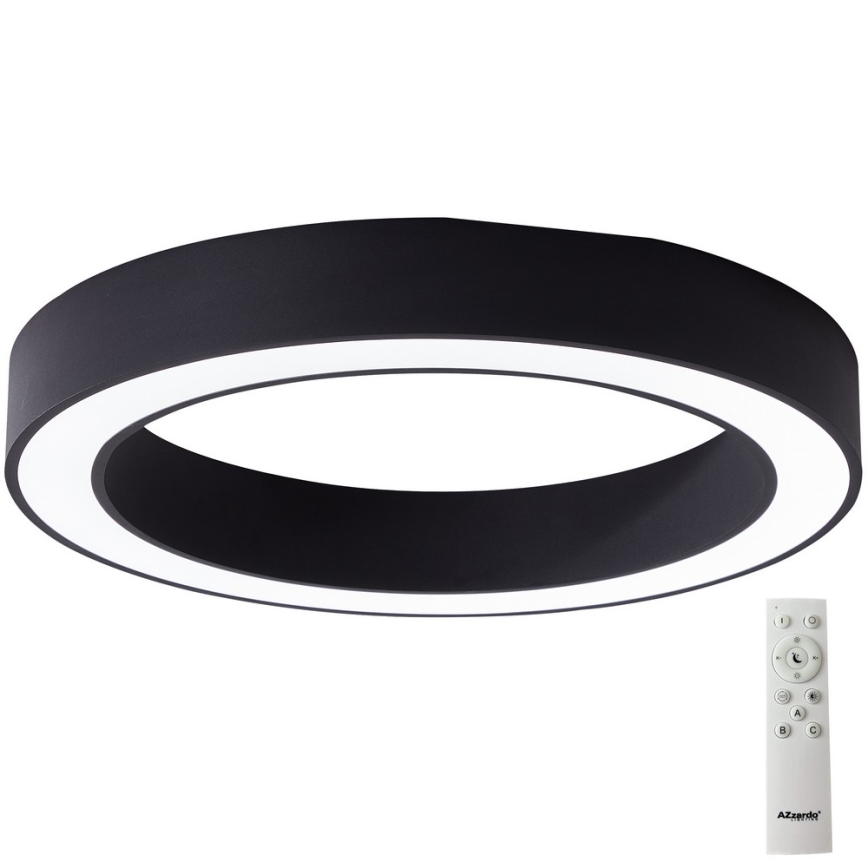 Azzardo AZ5041 - Iluminação de teto LED com regulação MARCO LED/100W/230V preto + controlo remoto