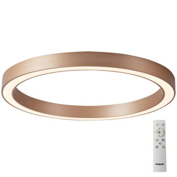 Azzardo AZ5042 - Iluminação de teto LED com regulação MARCO LED/100W/230V dourada + controlo remoto