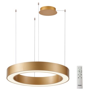 Azzardo AZ5045 - Candelabro suspenso LED com regulação MARCO LED/50W/230V dourada + controlo remoto