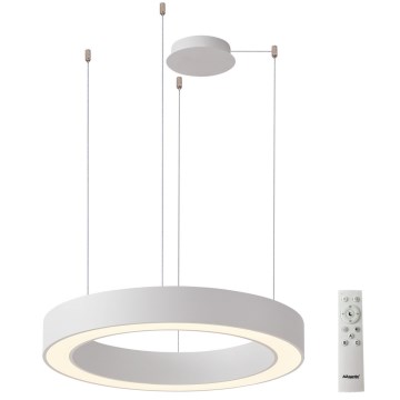 Azzardo AZ5052 - Candelabro suspenso LED com regulação MARCO LED/100W/230V branco + controlo remoto