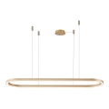 Azzardo AZ5056 - Candelabro suspenso LED com regulação ELENA LED/50W/230V 120 cm dourada
